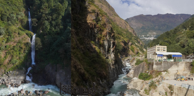 nepal tatopanii chinese village and ater falls